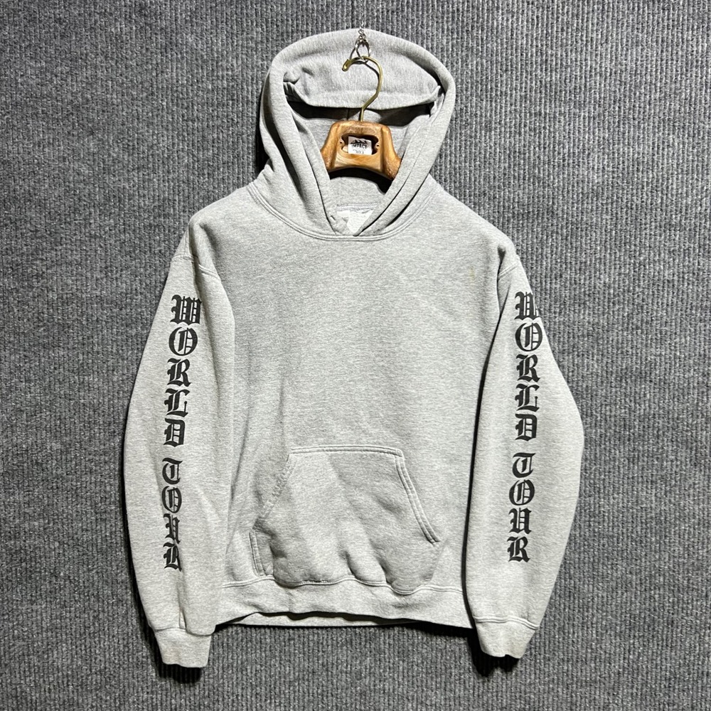 Justin Bieber Purpose Tour Hoodie Mens Small‎ Grey World Tour Graphic Sweatshirt